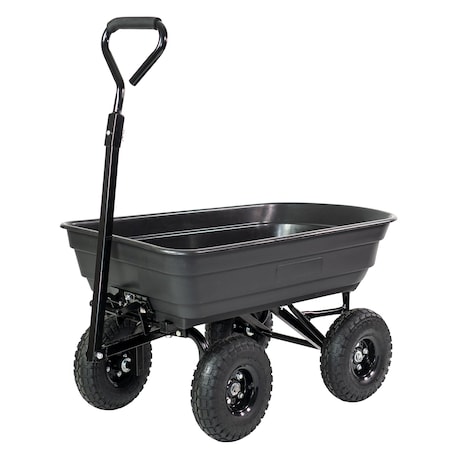 Realwork RealWork 600 lb Poly Utility Dump Cart 405016R